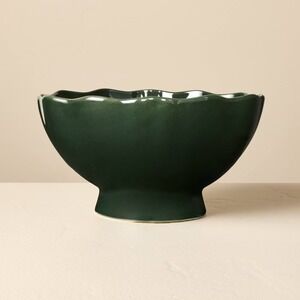 2.8L Stoneware Reactive Glaze Footed Serve Bowl Green‎ - Hearth & Hand Magnolia